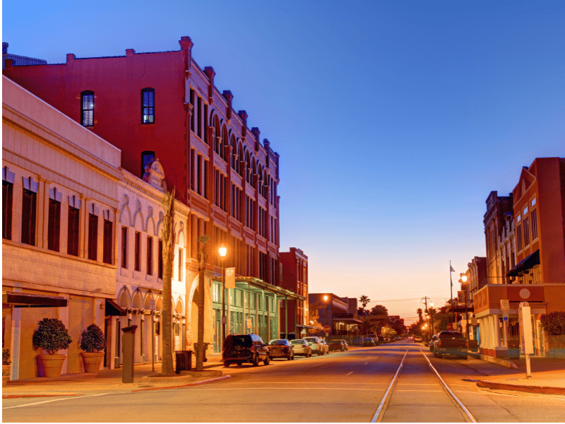 The Strand in Galveston, TX